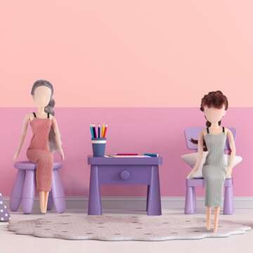 Stylish 6 Pcs Doll Clothes Set for Barbies and Collectors