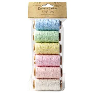 Hemptique Baker's Twine Cotton six Mini spools in (20 Yards)