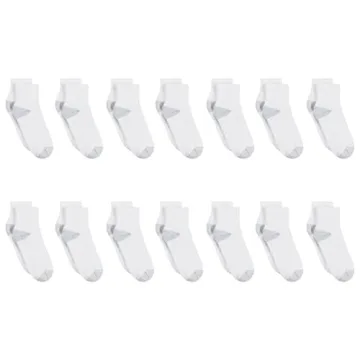 Hanes Women's Ankle Moisture-Wicking Socks 14-Pack