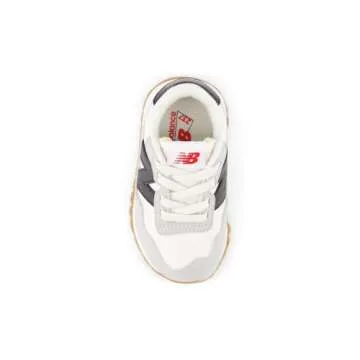 New Balance Kids 237 Bungee Sneaker, WHITE/BLACK, 10 M Toddler (1-4 Years)