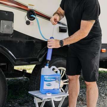 Camco RV Antifreeze Hand Pump Kit - Effortlessly Winterize Your RV Plumbing