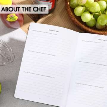 JULEASEL Blank Recipe Book to Write in Your Own Recipes, Thick Recipe Collection Book w/ 234 Pages, Hardcover Blank Cookbook for Family Recipes, Mom Christmas Gifts, Unique Gift for Cooking Lovers