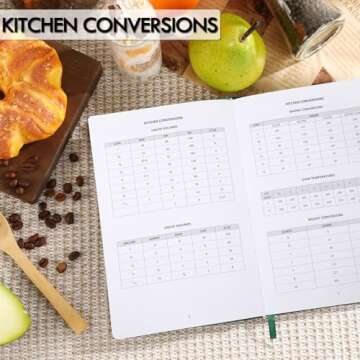 JULEASEL Blank Recipe Book to Write in Your Own Recipes, Thick Recipe Collection Book w/ 234 Pages, Hardcover Blank Cookbook for Family Recipes, Mom Christmas Gifts, Unique Gift for Cooking Lovers