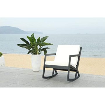 Safavieh Vernon White Rocking Chair for Outdoor Spaces