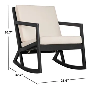 Safavieh Vernon White Rocking Chair for Outdoor Spaces