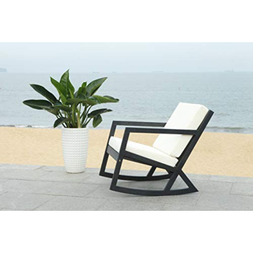 Safavieh Vernon White Rocking Chair for Outdoor Spaces