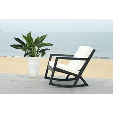 Safavieh Vernon White Rocking Chair for Outdoor Spaces