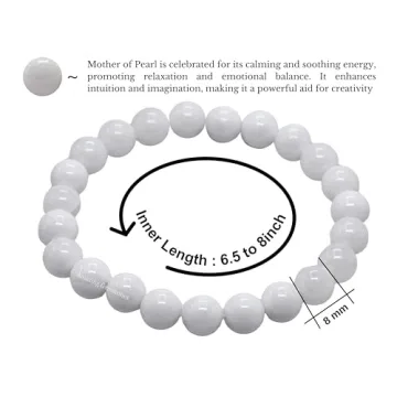 Amazing Mother of Pearl Crystal Bracelet for All