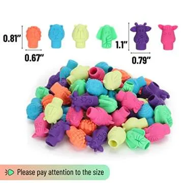 Mr. Pen- Animal Pencil Top Erasers, 60 Pack, Erasers, Pencil Eraser Tops, Pencil Toppers, Erasers for Pencils, Fun Erasers, Pencil Erasers Toppers, Cute Erasers for Kids, Easter Egg Fillers