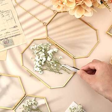 50 Pcs Dried Babys Breath Flowers Bulk Ivory White Babys Breath Real Pressed Flowers Natural Gypsophila for Resin Wedding Art Craft DIY Invitations Scrapbooking Card Making