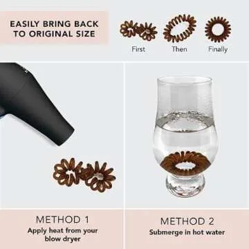 Kitsch Spiral Hair Ties No Damage 8pc for Women