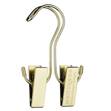 Original Boot Hanger Set of 3 - Space-Saving Shoe Storage in Champagne Gold
