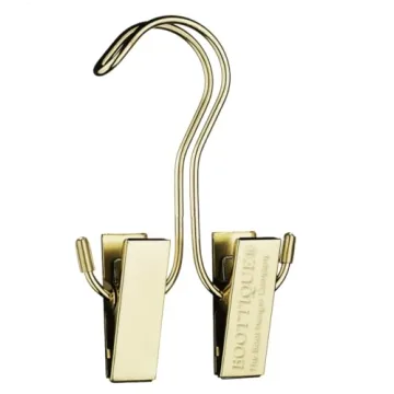 Original Boot Hanger Set of 3 - Space-Saving Shoe Storage in Champagne Gold