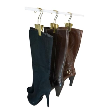 Original Boot Hanger Set Space-Saving Shoe Storage Champagne Gold