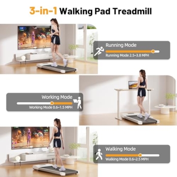 MJWW Smart Walking Pad Lightweight Portable Treadmill