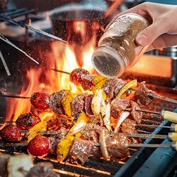 High-Quality Glass Spice Jars with Lids and Accessories