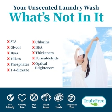 Truly Free Laundry Detergent for Sensitive Skin Eco-Friendly