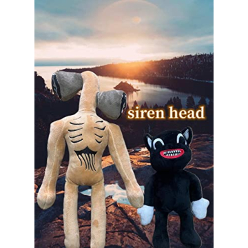 Unique POPRORE Siren Head & Black Cat Plush Toys for Gifts
