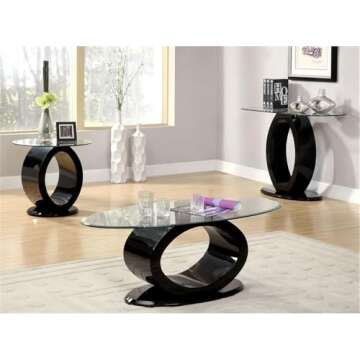 Contemporary Glass Top Coffee Table for Modern Homes