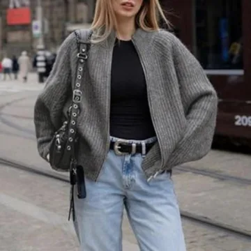 Bosloga Chunky Cable Knit Cardigan for Women