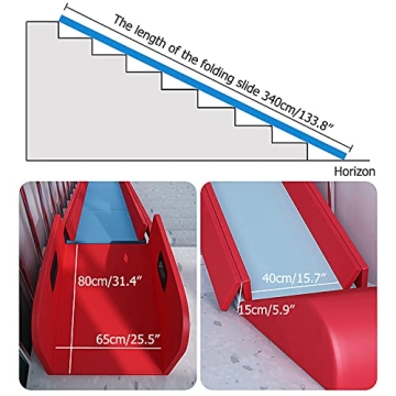 LTINN Kids Folding Slide for Indoor and Outdoor Fun