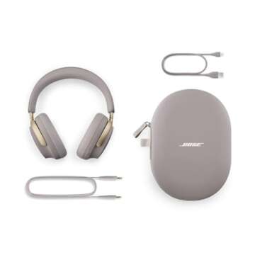 Bose QuietComfort Ultra Bluetooth Headphones, Wireless Headphones with Spatial Audio, Over Ear Noise Cancelling Headphones with Mic, Up to 24 Hours of Battery Life, Sandstone - Limited Edition Color