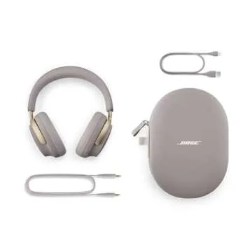 Bose QuietComfort Ultra Bluetooth Headphones, Wireless Headphones with Spatial Audio, Over Ear Noise Cancelling Headphones with Mic, Up to 24 Hours of Battery Life, Sandstone - Limited Edition Color