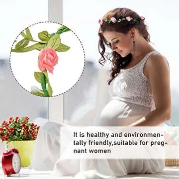 AWAYTR Bohemian Flower Crown Set - 9 Colorful Headbands