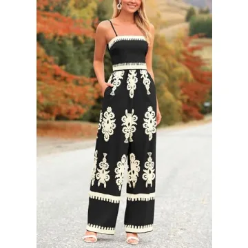 PRETTYGARDEN Women's Boho Jumpsuit for Summer Style