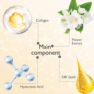 Adofect 25 Paris Under Eye Patches 24k Gold Under Eye Mask for Puffy Eyes and Dark Circles Treatments, Under Eye Bags Treatment Collagen Gel Pads for Beauty & Personal Care, Gold