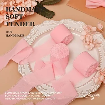 Elegant Handmade Chiffon Ribbons for Weddings and Crafts