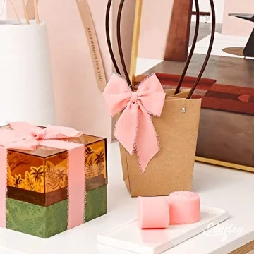 Elegant Handmade Chiffon Ribbons for Weddings and Crafts