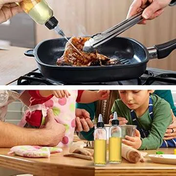 Yephets 32 Pack 4oz Leak-Proof Squeeze Bottles for Oils