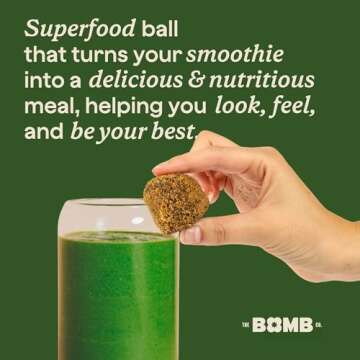 Glow Getter Blender Bombs by The Bomb Co - Nutritional Superfood Supplement for Smoothies