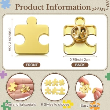 Employee Appreciation Gifts - Puzzle Piece Lapel Pins