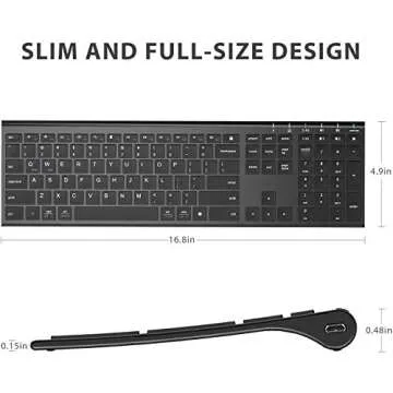 iClever DK03 Wireless Keyboard for Multi-Device Use