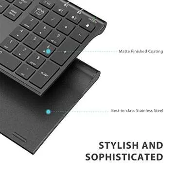 iClever DK03 Wireless Keyboard for Multi-Device Use