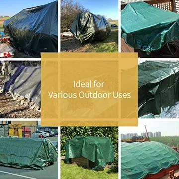 GUARD SHIELD Green Tarp Waterproof and Durable Multi-Use Cover