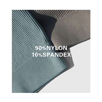 Buttergene Women Workout Sets 2 Pieces Long Sleeve Yoga Outfits Gym Clothes Seamless Ribbed Crop Top High Waist Leggings