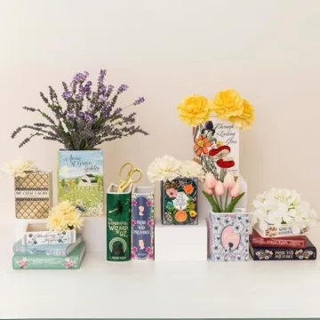 Unique Book Shaped Decorative Vase for Home Decor