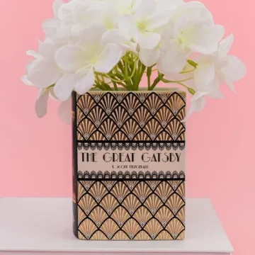Unique Book Shaped Decorative Vase for Home Decor