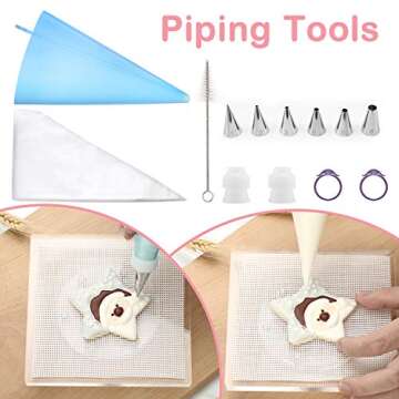 Kasmoire Cookie Decorating Supplies Kit for All Ages