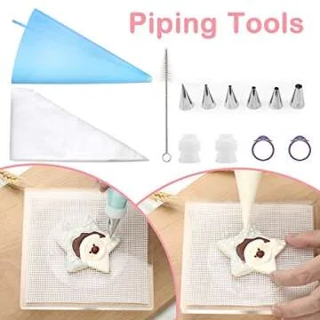 Kasmoire Cookie Decorating Supplies Kit for All Ages