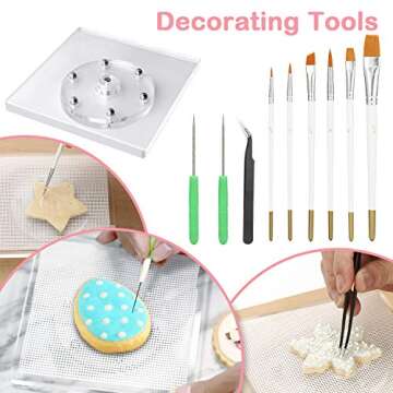 Kasmoire Cookie Decorating Supplies Kit for All Ages