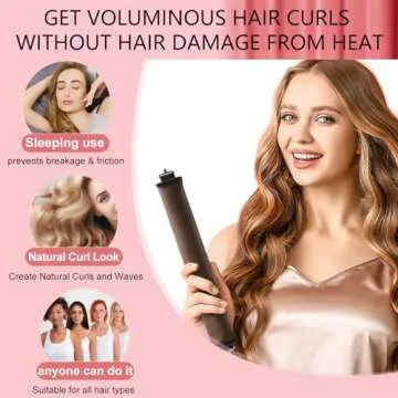 KUREYON Overnight Heatless Hair Curler Set - Jumbo Curls