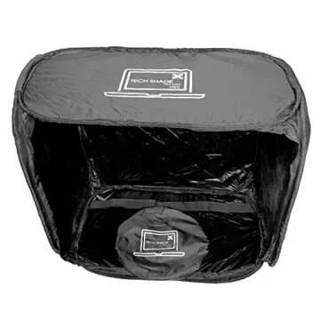 TECH SHADE TO GO Mini Portable Laptop Sun Shade, Privacy Cover, Laptop Sun Shade, Laptop Shade for W...