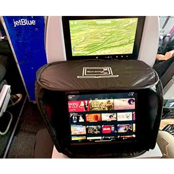 TECH SHADE TO GO Mini Portable Laptop Sun Shade, Privacy Cover, Laptop Sun Shade, Laptop Shade for Working Outside, Laptop Shade, Laptop Sun Hood, Laptop Sun Glare Shield, Laptop Hood Outside Glare