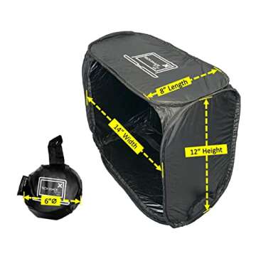 TECH SHADE TO GO Mini Portable Laptop Sun Shade, Privacy Cover, Laptop Sun Shade, Laptop Shade for Working Outside, Laptop Shade, Laptop Sun Hood, Laptop Sun Glare Shield, Laptop Hood Outside Glare