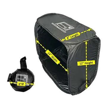 TECH SHADE TO GO Mini Portable Laptop Sun Shade, Privacy Cover, Laptop Sun Shade, Laptop Shade for Working Outside, Laptop Shade, Laptop Sun Hood, Laptop Sun Glare Shield, Laptop Hood Outside Glare