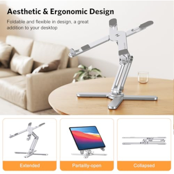 Ergonomic OMOTON 360 Rotatable Laptop Stand for All Laptops